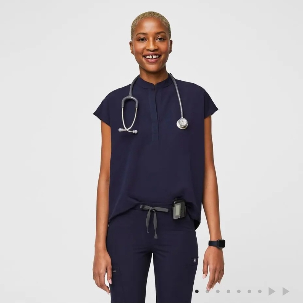 FIGS Navy Rafaela Oversized Scrub Top 2XL